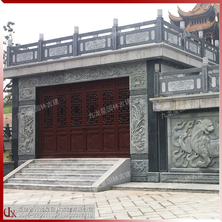 寺庙外墙石材浮雕图片
