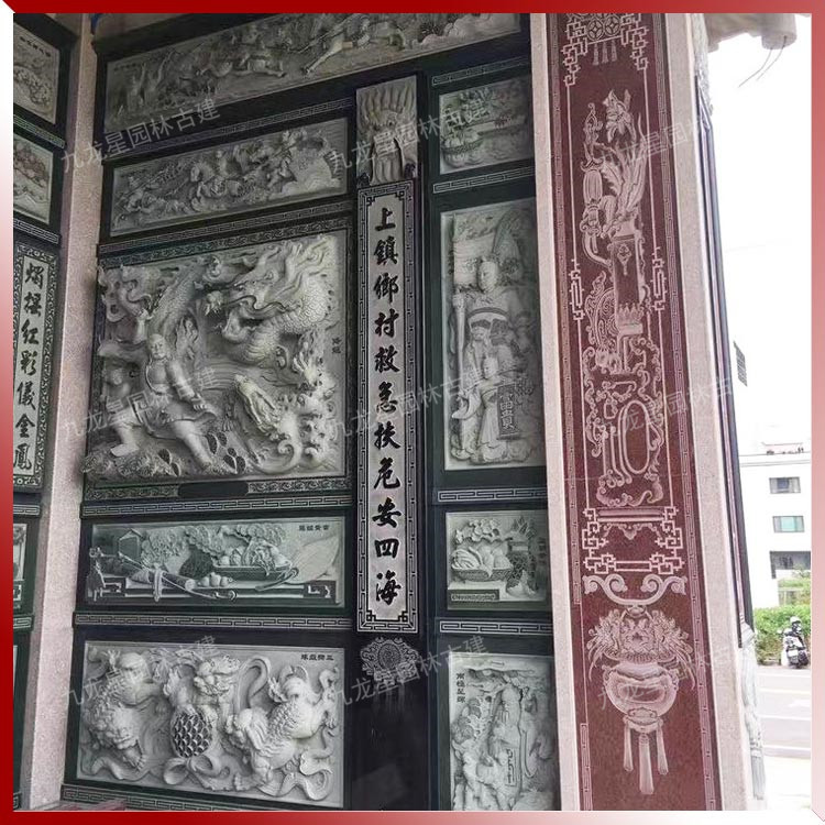 寺庙浮雕石雕壁画 