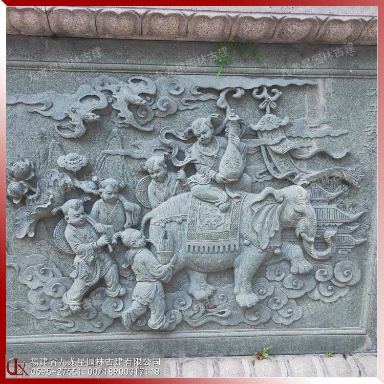 外墙石雕壁画图片