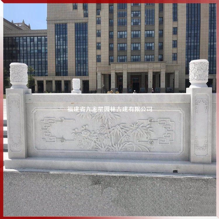石雕升旗台栏杆图片