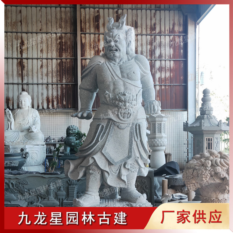 石雕哼哈二将图片