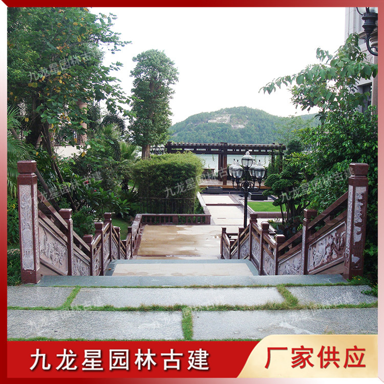 花岗岩石雕栏杆图片