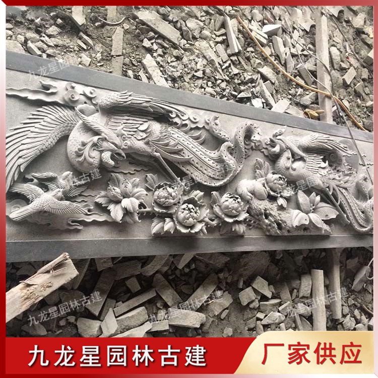 花开富贵浮雕图片