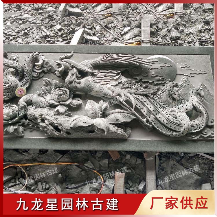 花开富贵浮雕图片