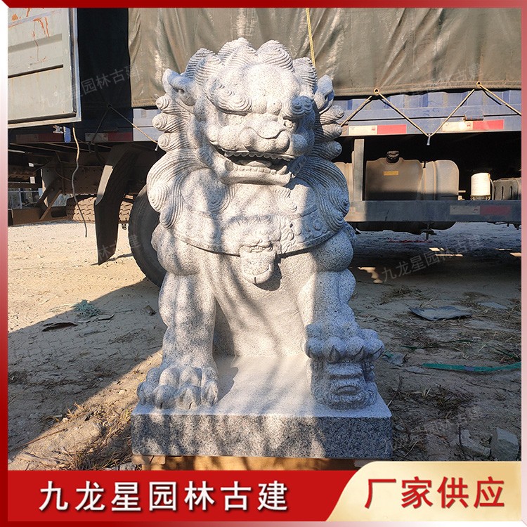 门口石狮子图片