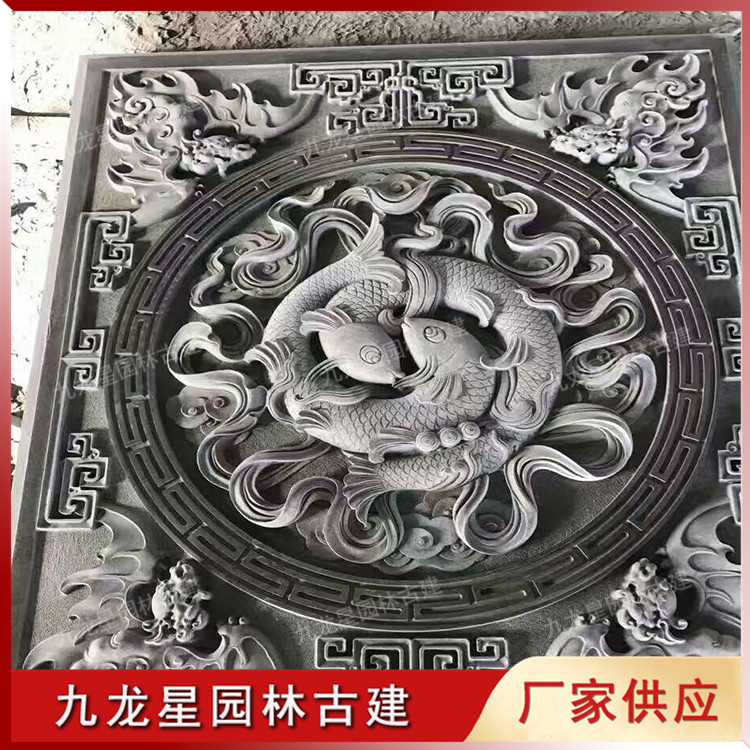 石雕八宝浮雕图片