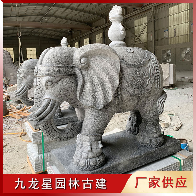 石雕大象图片