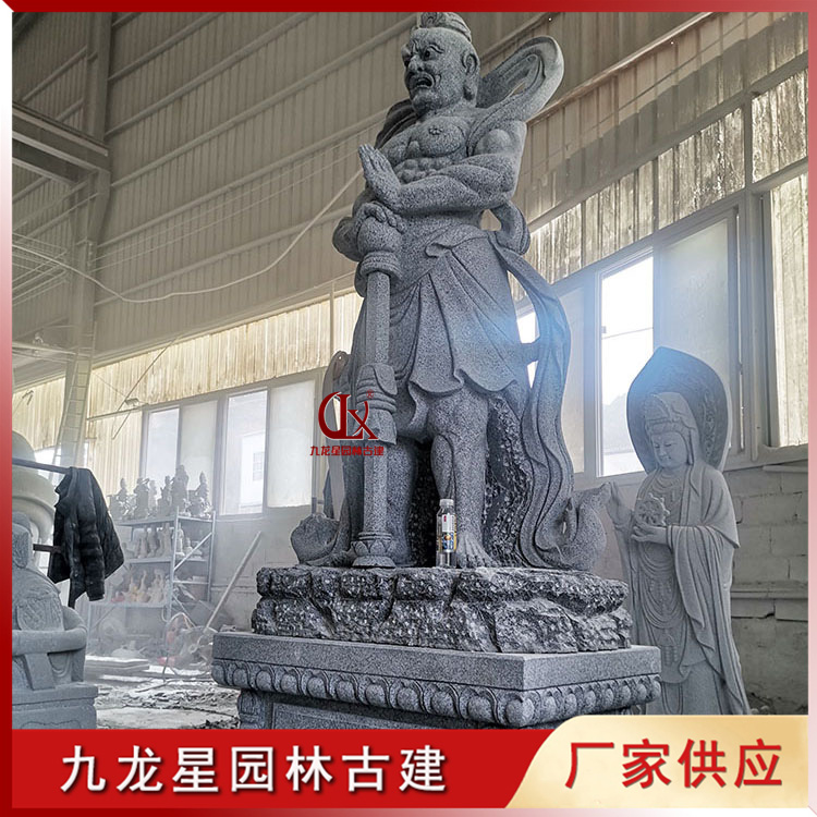 石雕哼哈二将图片