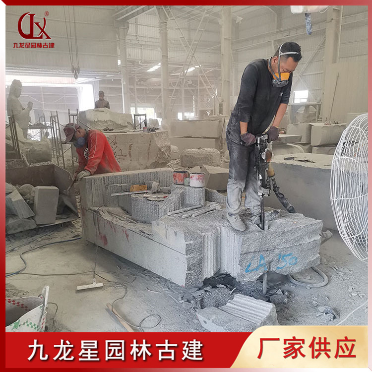 石雕哼哈二将雕刻图片
