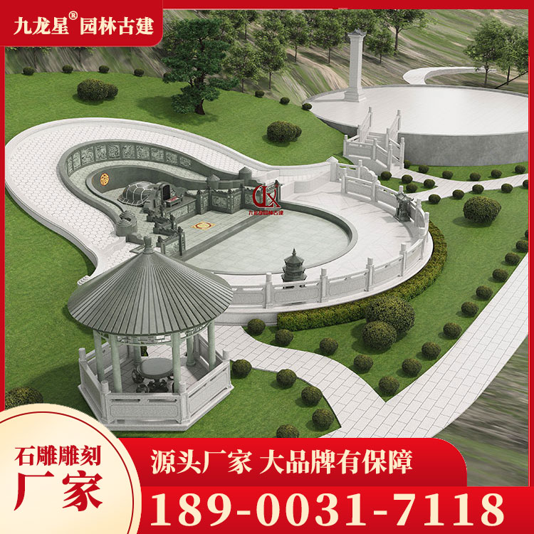 石雕墓碑图片